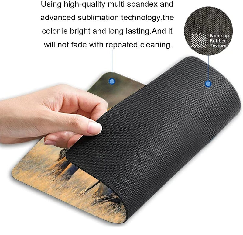 Solekla Mouse Pad Mat Desktop Laptop Office Elephant with Babies Mouse Pad, Mousepad Rectangle Customized Mouse Pads with Designs Non-Slip Rubber Smooth MousePads for Computer Laptop - Image 2